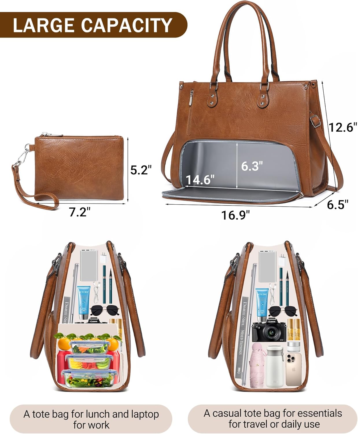 Tote Bag Sublimation - Sac à main pour ordinateur portable