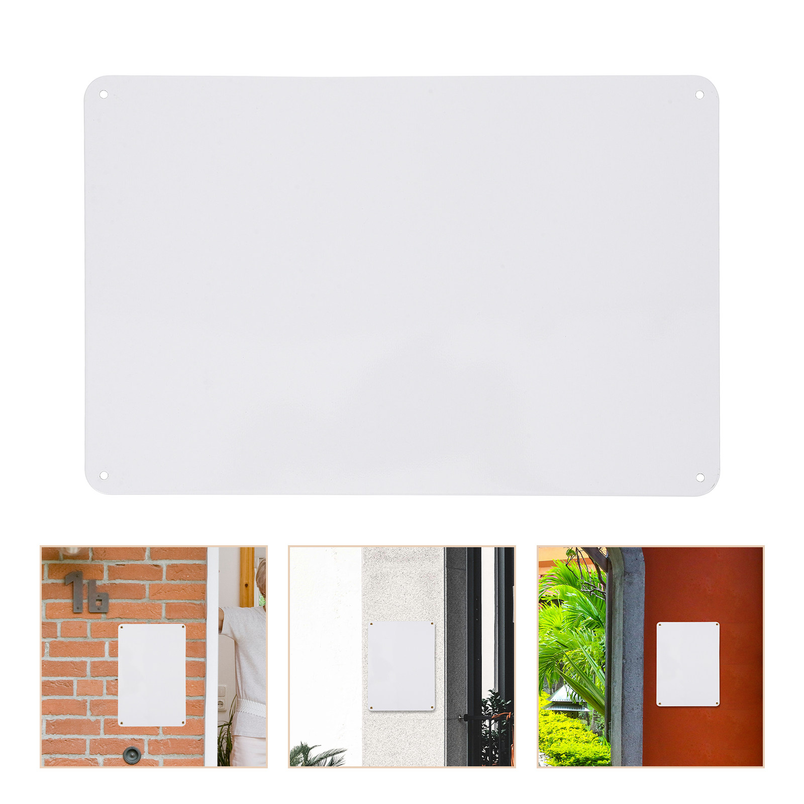 Yard Sign Blank - 2 Pièces Plaques Métalliques Vierge pour