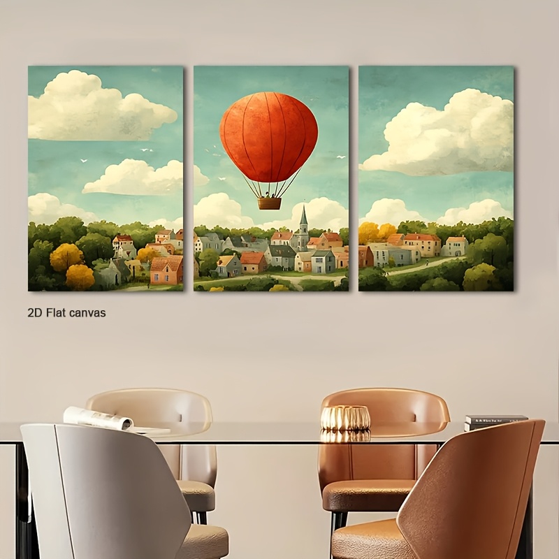 Canvas Wrap Ready - Toile sans cadre 3 pièces, art