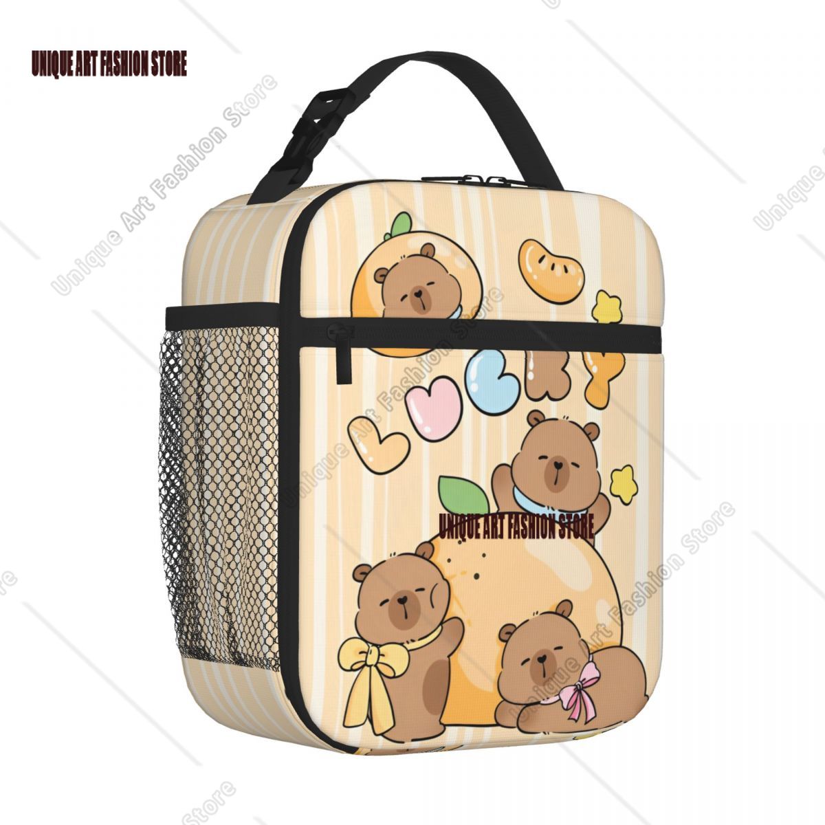 Tote Bag Sublimation - Mignon Capybara chanceux isolé sacs à