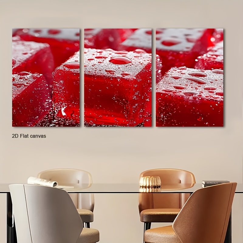 Canvas Wrap Ready - 3 tableaux muraux encadrés en toile,