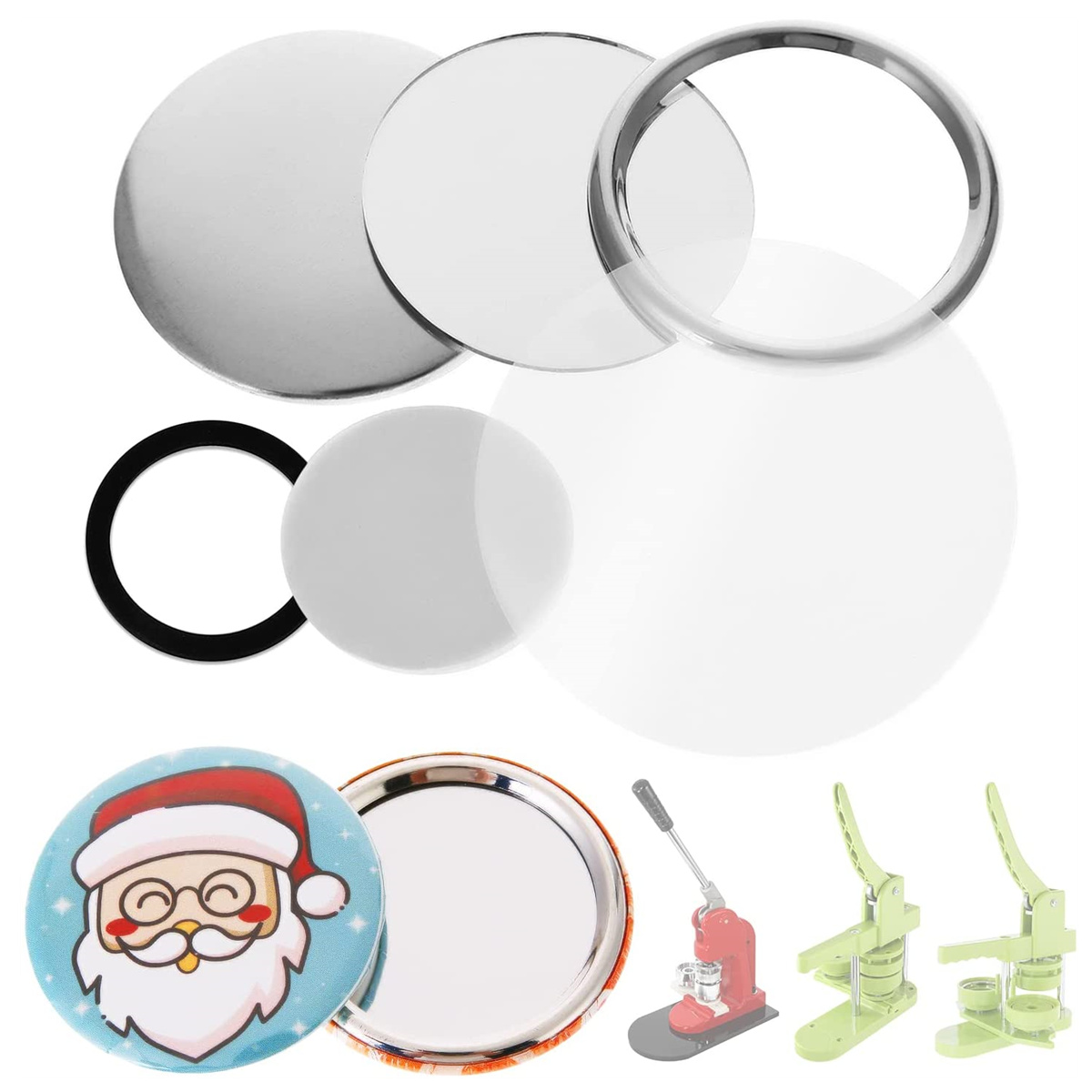 Pièces de badges miroir vierge - Button Badge Blank avis et prix