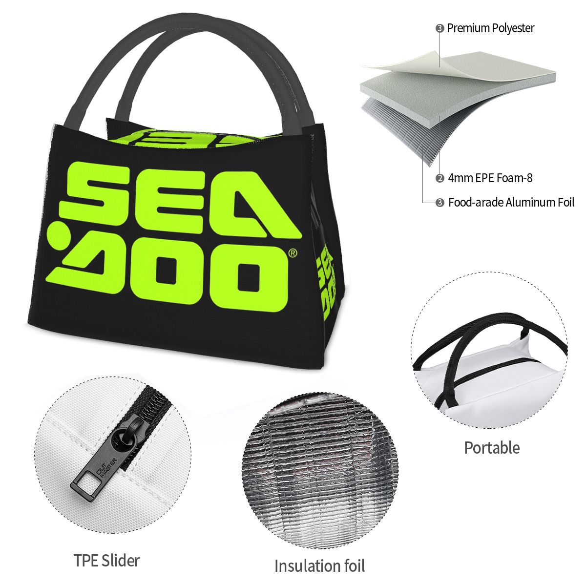 Sea Doo Team Rxt Brt Sac à déj - Tote Bag Sublimation avis et prix