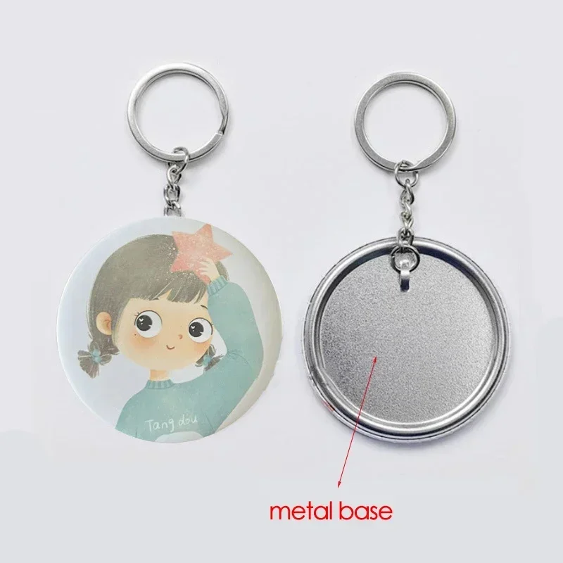 100 pièces 44mm 58mm porte-clé - Button Badge Blank avis et prix