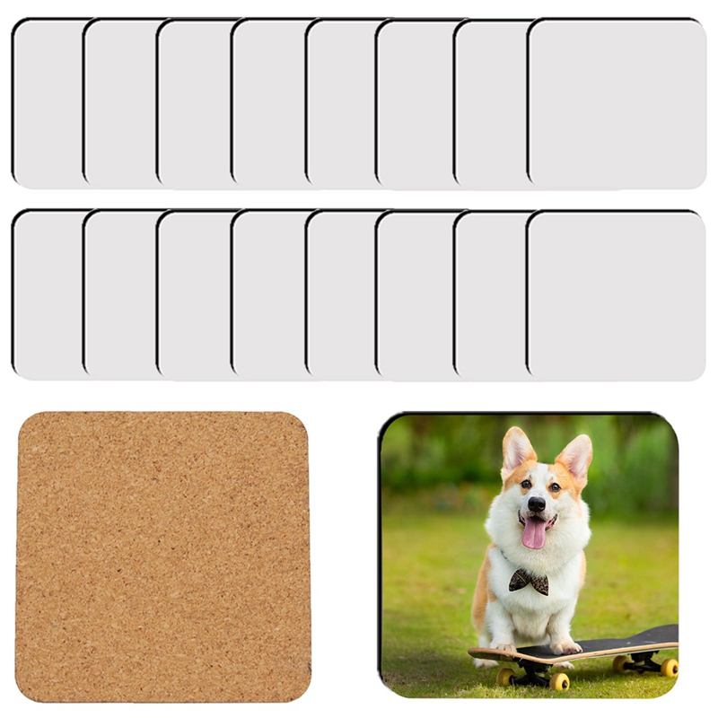 18 pièces de supports à verres - Coaster Sublimation Blank avis et prix