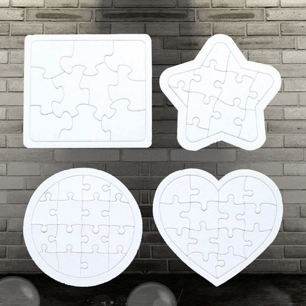 4 puzzles vierges pour enfants - Puzzle Blank White avis et prix