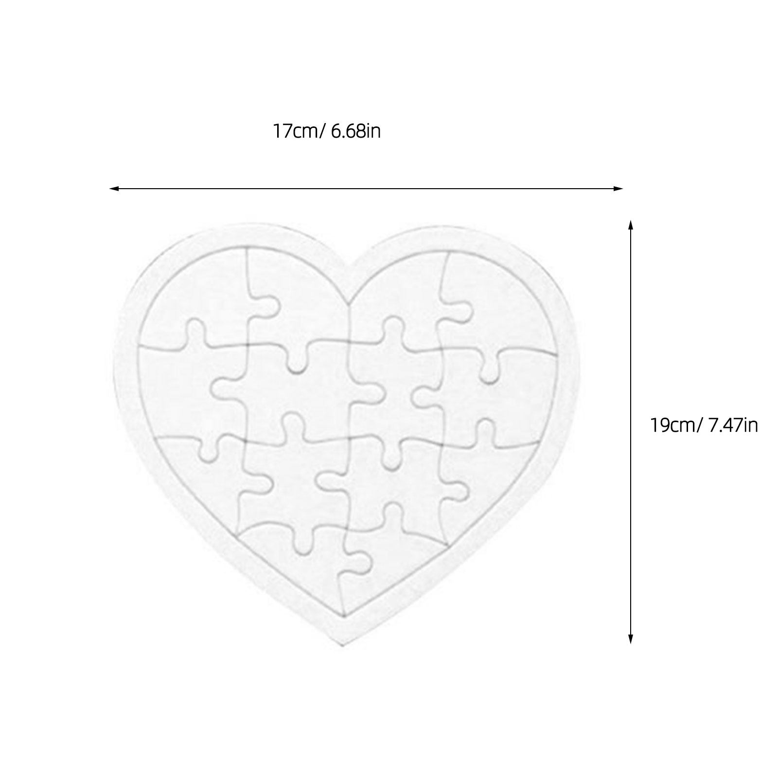 4 puzzles vierges pour enfants - Puzzle Blank White avis et prix