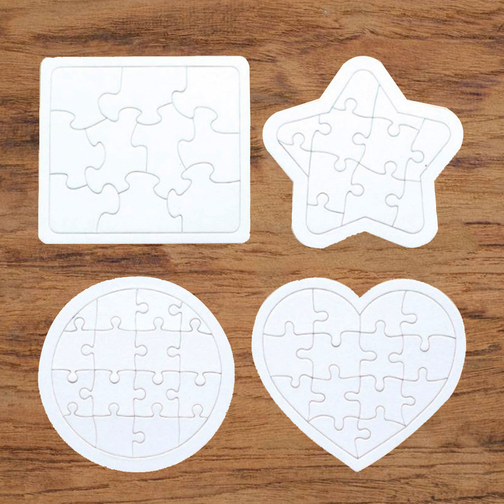 4 puzzles vierges pour enfants - Puzzle Blank White avis et prix