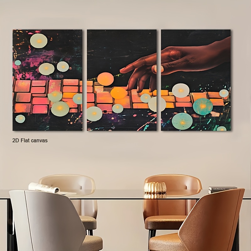 Toile sans cadre 3 pièces, art - Canvas Wrap Ready avis et prix