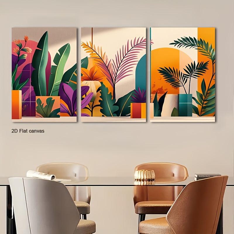 Toile sans cadre 3 pièces, art - Canvas Wrap Ready avis et prix