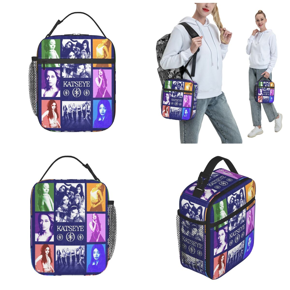 Katseye affiche sacs à déjeune - Tote Bag Sublimation avis et prix